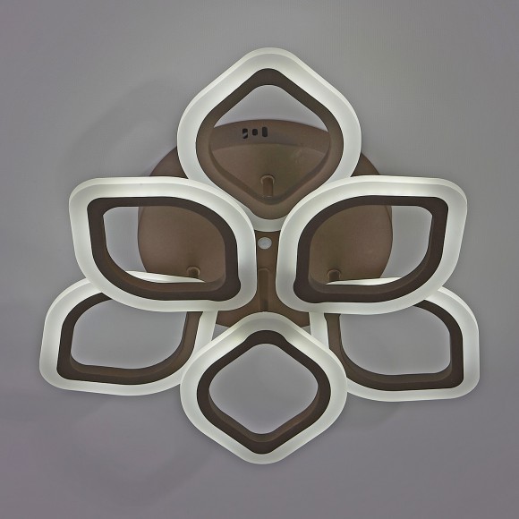 Потолочная светодиодная люстра с пультом управления Escada Ella 10212/6LED Coffee