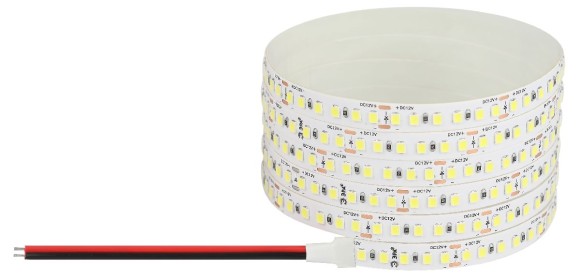 Светодиодная лента Эра 12В 2835 14,4Вт/м 4000K 5м IP20 LS2835-14,4-180-12-4000K-IP20-1 year-5m Б0059904