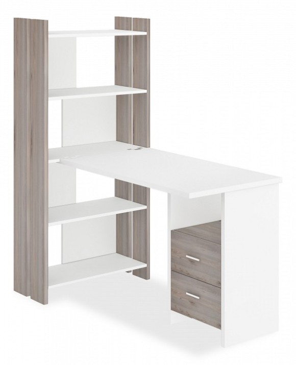 Стол компьютерный Домино Лайт СТЛ-ОВ+С120Прям+ТЯЛ MER_STL-OV-S120Pryam_NBE