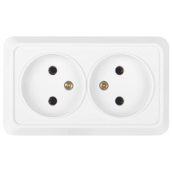 Розетка двойная 2П General Альфа 477008