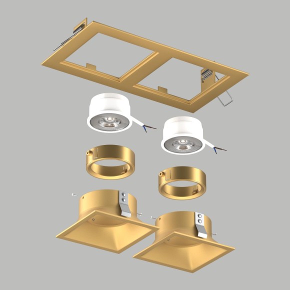 Встраиваемый светильник Lightstar Domino (214523+214503+214503+214003+214003) D5230303GMOD