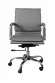 Кресло компьютерное Бюрократ CH-993-low серое BUR_CH-993low_grey, хром, черный, серый