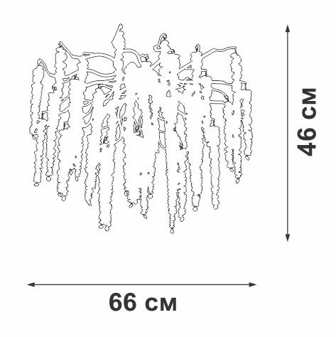 Потолочная люстра Vitaluce V28551-8/7PL