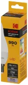Лампа светодиодная Kodak LED BXS-11W-865-E14 K 11Вт свеча на ветру холодный дневной свет Е14 Б0057637, Холодный белый