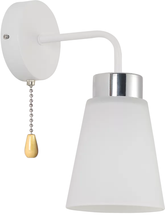 Бра Rivoli Miley 9192-401 Б0070159, Белый, Металл, Стекло