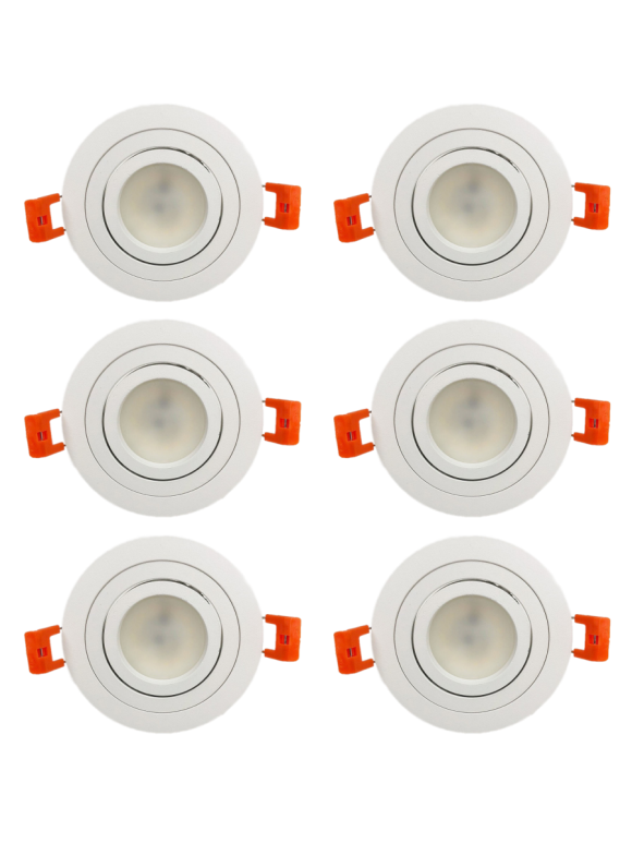Встраиваемый светильник (6 шт.) Elvan VLS-111R-WH 6шт
