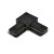 Коннектор L-образный Escada Prima TRA-01-01-001-L Black ESTR20007