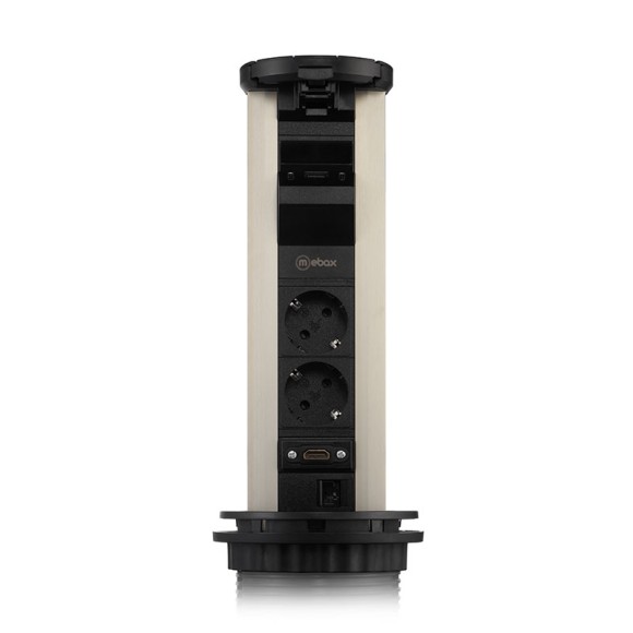 Блок розеток (2 секции, USB type A+C + RJ45 + HDMI) Mebax 00-00002597