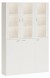Шкаф-витрина Домино СУ(ш3в2)+3ФГ+3ФС MER_SUsh3v2-3FG-3FS-BE-belyj