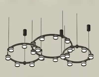 Комплект подвесного светильника Ambrella Light Techno Ring XR92092200 (A9209x3, C9242, C9238, C9232, N8462, N8478)