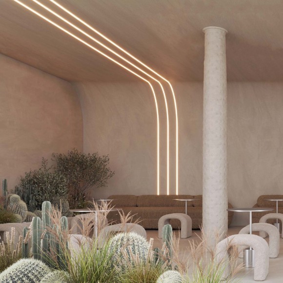 Алюминиевый профиль Arlight FANTOM-BENT-W23-TOP-2000 ANOD 040347(1)