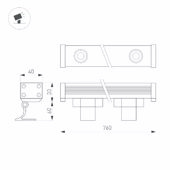 Линейный прожектор Arlight AR-LINE-300-6W Day4000 045361, Серый, Нейтральный белый, Алюминий Линейный прожектор Arlight AR-LINE-300-6W Day4000 045361, Серый, Нейтральный белый, Алюминий