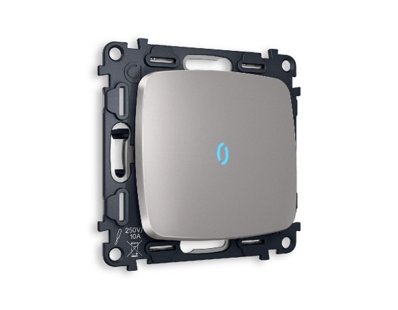 Комплект механизма 1-кл выключателя с подсветкой Ambrella Volt Omega MO502020