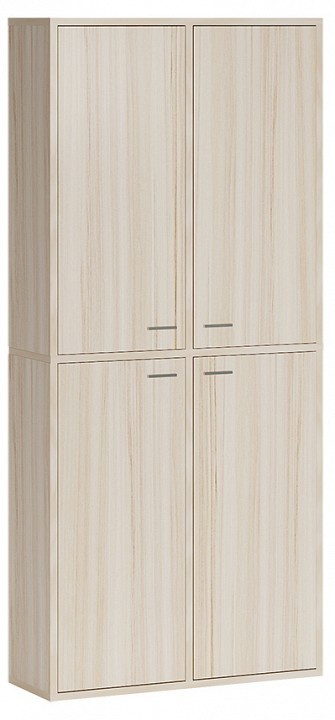 Шкаф книжный Домино СУ(ш2в2)+4ФГ MER_SUsh2v2-4FG-K-karamel