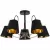 Люстра на штанге Illumico IL6120-5COU-79 BK GD