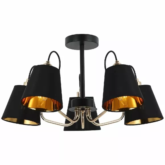 Люстра на штанге Illumico IL6120-5COU-79 BK GD