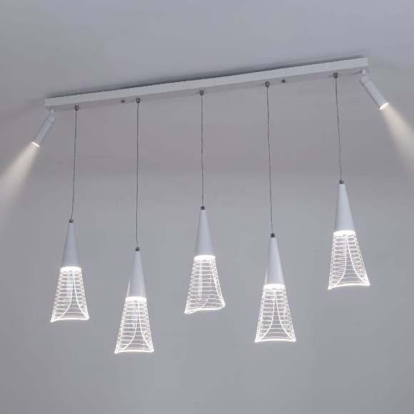 Подвесная светодиодная люстра LED4U L7105-7 WТ