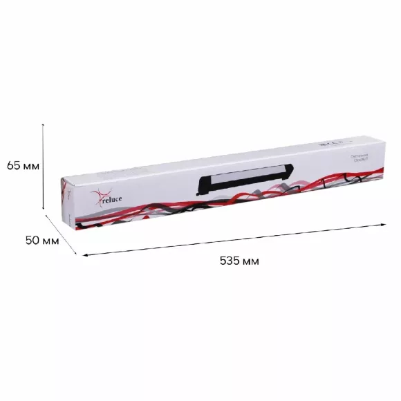 Трековый однофазный светильник Reluce 06186-9.3-001QY LED30W BK, вид сбоку