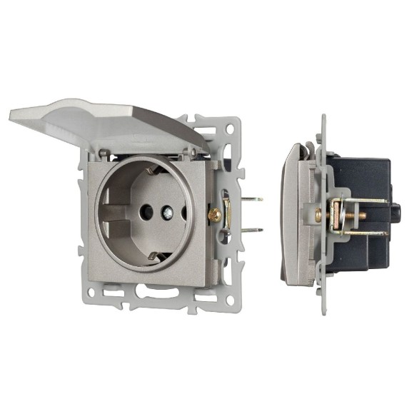 Механизм розетки влагозащищенный Arlight SCT-MCP-PL-GR (250V, 16A) 043747