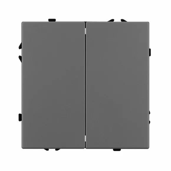 Выключатель 2 кл софт-тач серый базальт Arlight SWT-MK02-SFPL-GR (250V, 10A) 054254(1)