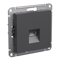 Розетка компьютерная RJ45, кат. 6A, Systeme Electric AtlasDesign Базальт ATN001486