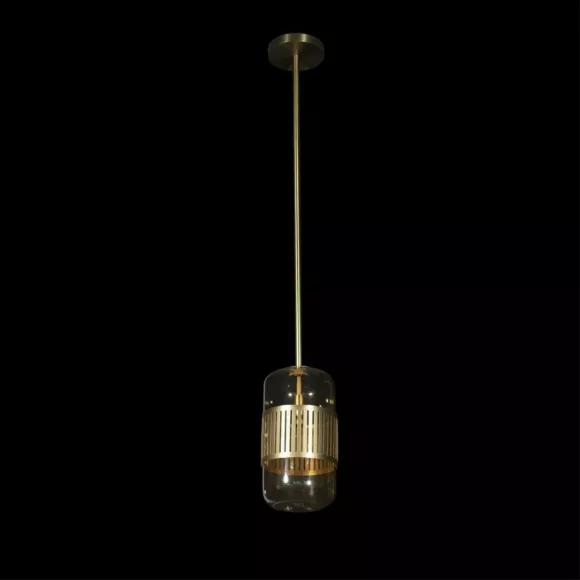Подвесной светильник Loft IT Hudson 10097P, Матовое золото, Янтарный, Золото, декоративные элементы крупным планом Подвесной светильник Loft IT Hudson 10097P, Матовое золото, Янтарный, Золото, декоративные элементы крупным планом