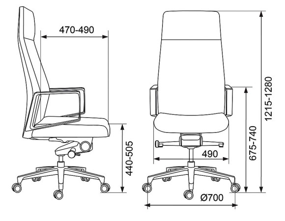 Кресло для руководителя _JONS/BLACK BUR_1120263