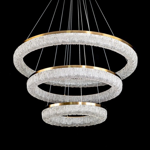 Подвесная светодиодная люстра с пультом управления Modelux MS.9025.800.600.400 BS