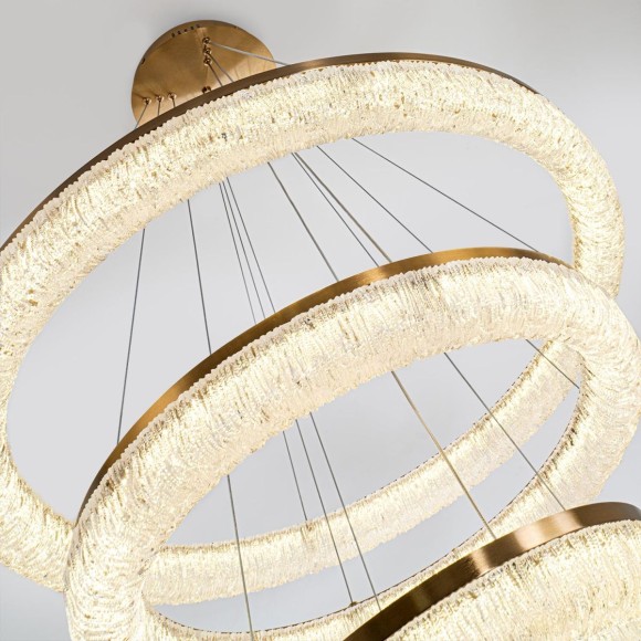 Подвесная светодиодная люстра с пультом управления Modelux MS.9025.800.600.400 BS