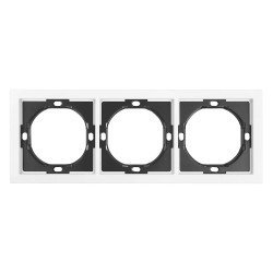 Рамка 3-местная Stekker Мия PFR00-3003-01 белая магнолия 50458