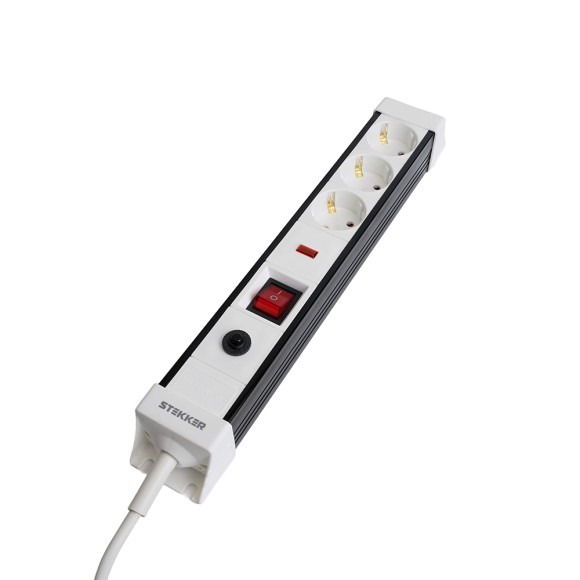Сетевой фильтр 3-местный с/з Stekker Techno HM22-31-02 50144