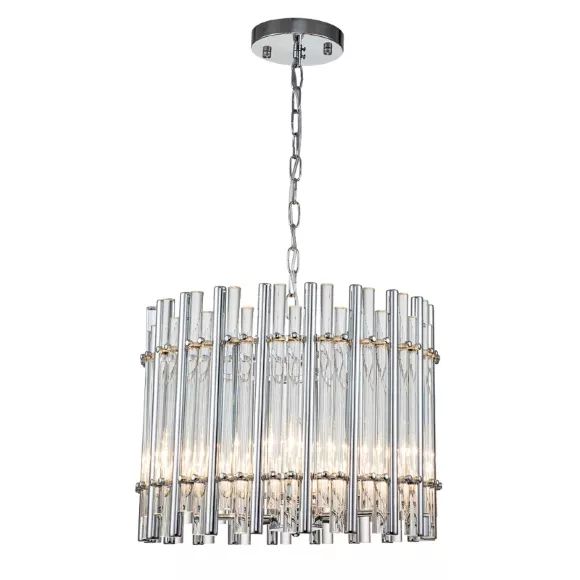 Подвесная люстра Indigo Violino 12025/5P Chrome V000307 Подвесная люстра Indigo Violino 12025/5P Chrome V000307