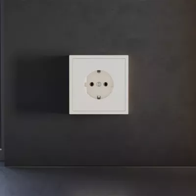 Накладка для розетки с заземлением Voltum S70 (хлопок) VLS000613