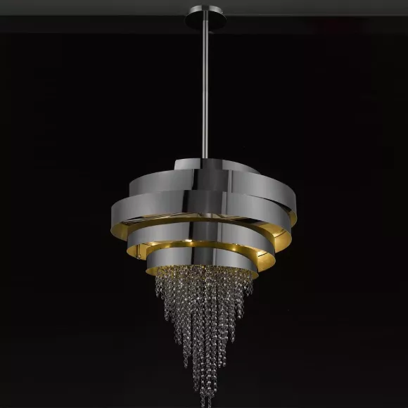 Подвесная люстра Delight Collection 68044 black chrome, декоративные элементы крупным планом Подвесная люстра Delight Collection 68044 black chrome, декоративные элементы крупным планом