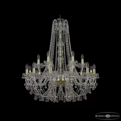 Подвесная люстра Bohemia Ivele Crystal 1409/12+6/300/h-95 G