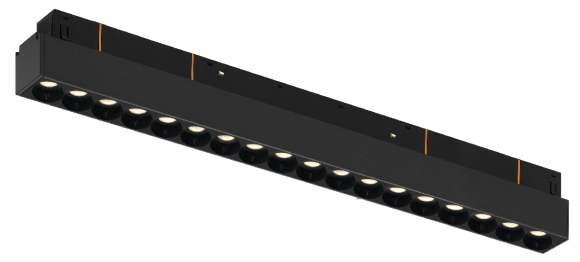 Трековый магнитный светильник iLedex Vision 4822-002-L350-18W-38DG-4000K-BK