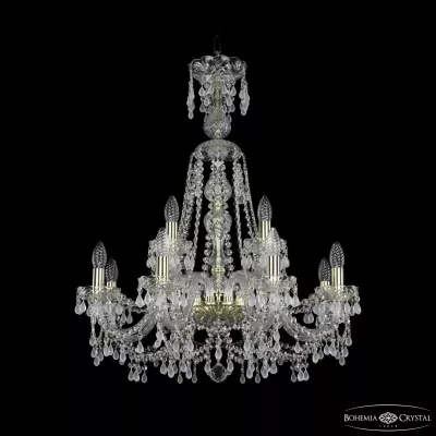 Подвесная люстра Bohemia Ivele Crystal 1410/8+4/240/XL-80 G V0300