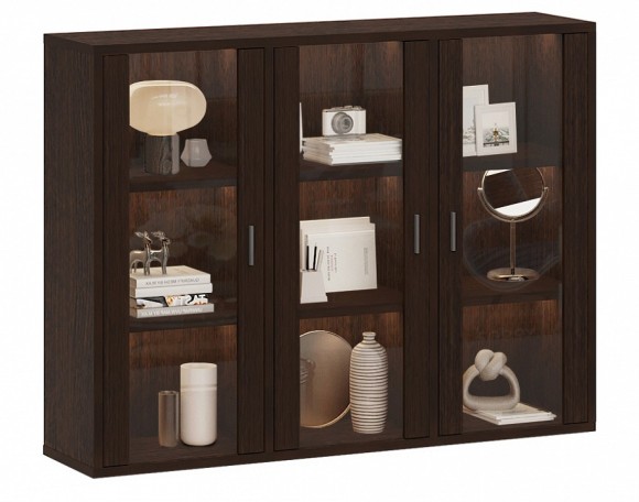 Тумба-витрина Домино СУ(ш3в1)+3ФС MER_SUsh3v1-3FS-V-venge