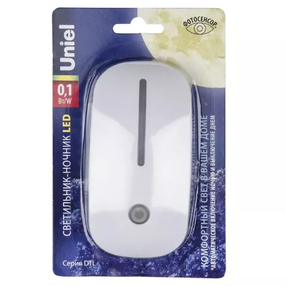 Светильник-ночник Uniel DTL-318 Сказка/White/Sensor UL-00007056, Белый, Теплый белый, Пластик Светильник-ночник Uniel DTL-318 Сказка/White/Sensor UL-00007056, Белый, Теплый белый, Пластик