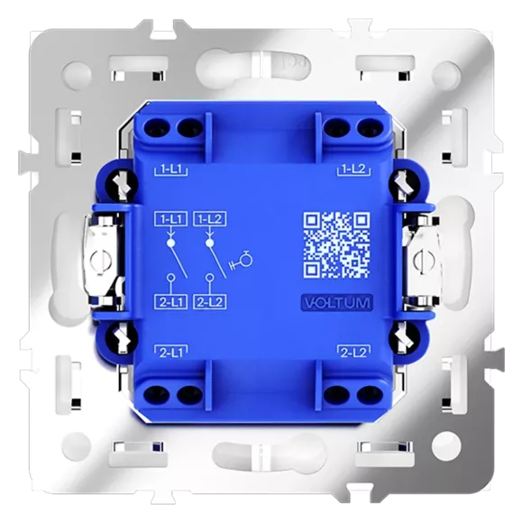 Выключатель с самовозвратом двухклавишный Voltum S70 VLS020603 (кашемир) Выключатель с самовозвратом двухклавишный Voltum S70 VLS020603 (кашемир)