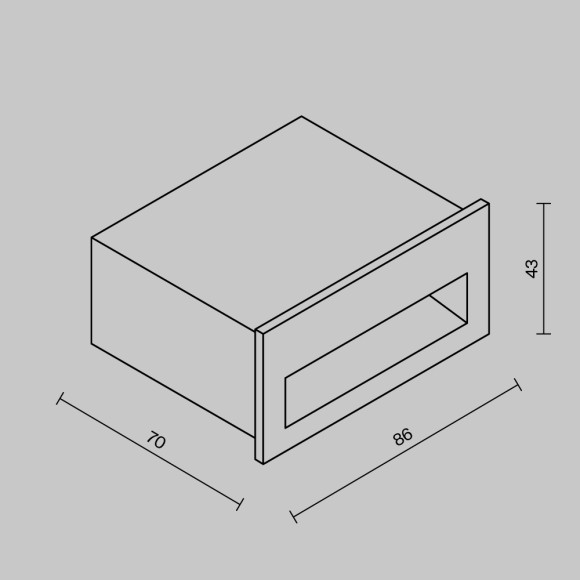 Подсветка для лестниц Maytoni Futo O512SL-L3W3K