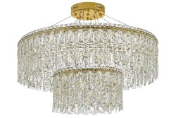 Подвесная светодиодная люстра Arti Lampadari Ovindoli Gold Ovindoli L 1.5.80+40.100 G