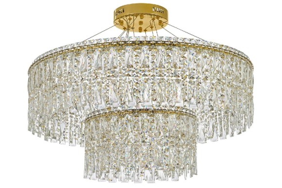 Подвесная светодиодная люстра Arti Lampadari Ovindoli Gold Ovindoli L 1.5.80+40.100 G