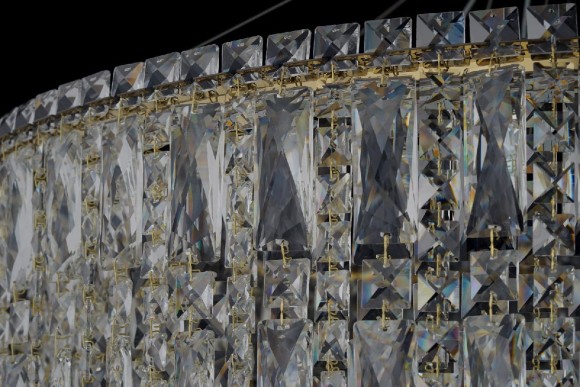 Подвесная светодиодная люстра Arti Lampadari Ovindoli Gold Ovindoli L 1.5.80+40.100 G