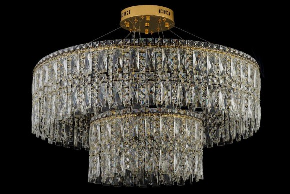 Подвесная светодиодная люстра Arti Lampadari Ovindoli Gold Ovindoli L 1.5.80+40.100 G