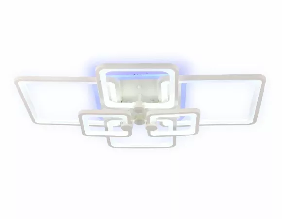 Потолочная люстра с пультом Ambrella Light Acrylica Original FA5306, Белый, От теплого до холодного, Металл, вид снизу