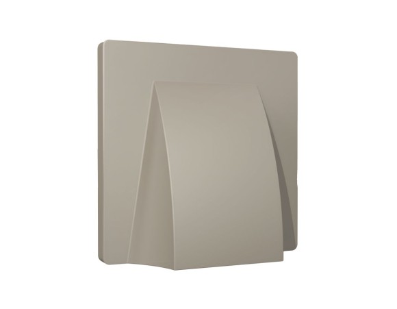 Лицевая панель Alfa (Серо-бежевый матовый) для вывода кабеля Quant Ambrella Volt AP3758