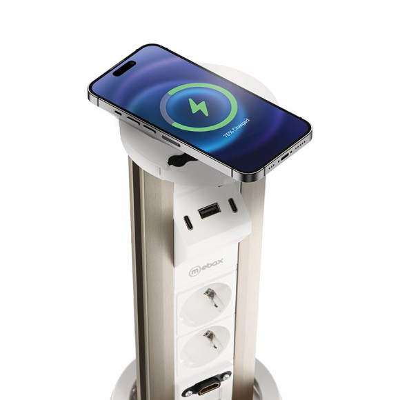 Блок розеток (2 секции, USB type A+C + RJ45 + HDMI) Mebax 00-00002598