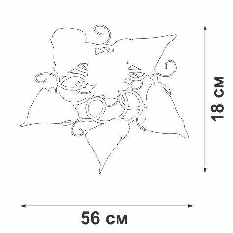 Потолочная люстра Vitaluce V1646/5PL