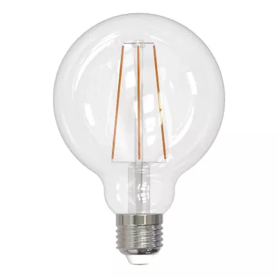 Лампа светодиодная филаментная (UL-00004863) Uniel E27 10W 4000K прозрачная LED-G95-10W/4000K/E27/CL PLS02WH